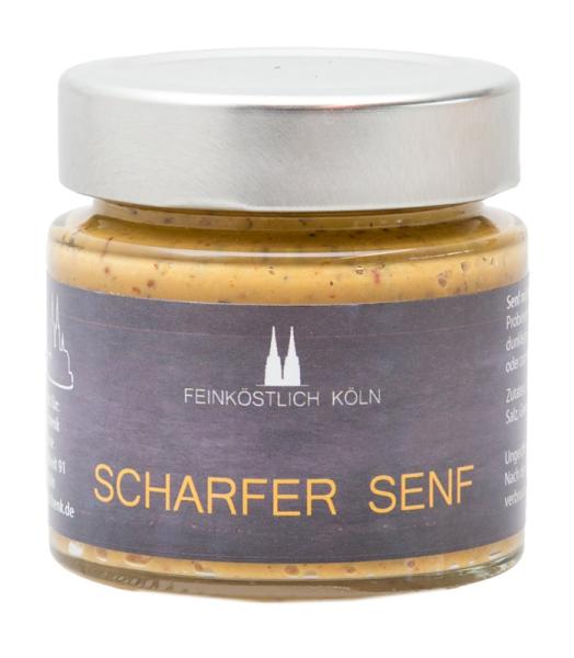 Scharfer Kölner Senf im Glas